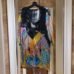 Tolani Floral Chiffon Dress
